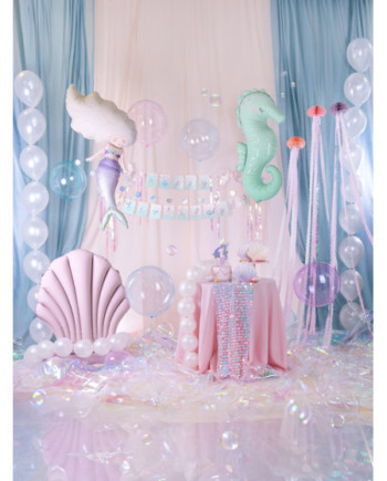 Baner Happy Birthday Syrenka, 130x100cm, mix