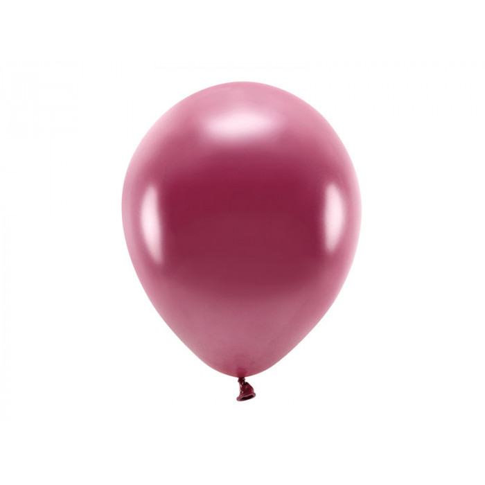 Balony Eco 30cm metalizowane, bordo (1 op. / 10 szt.)