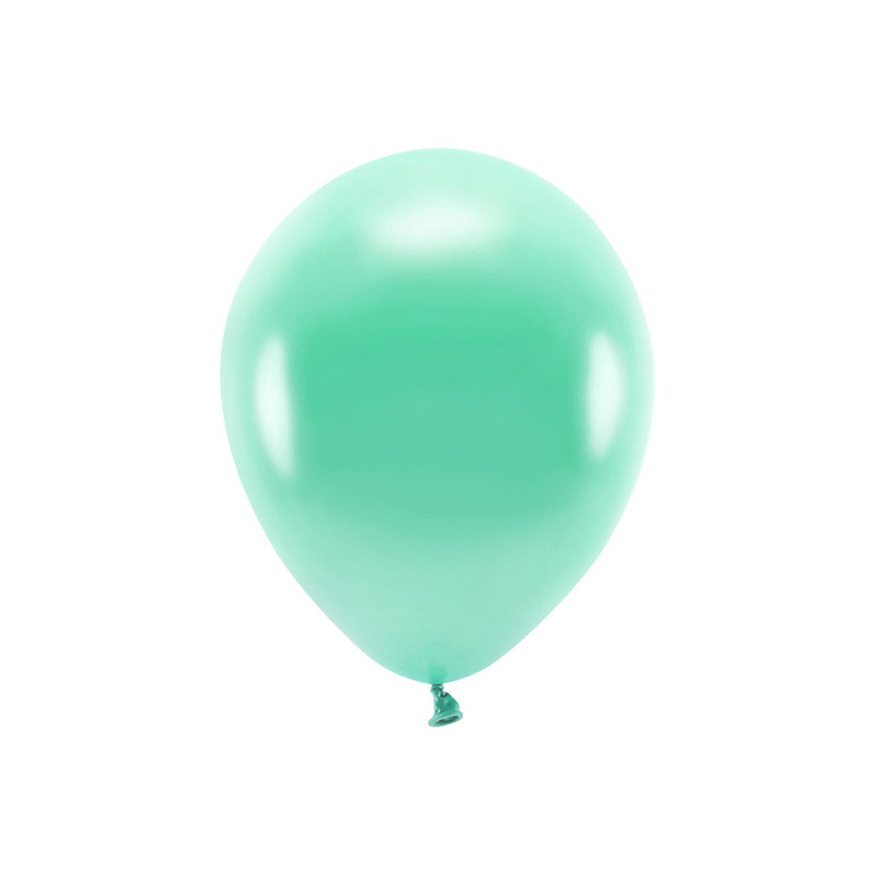 Balony Eco 30cm metalizowane, ciemna mięta (1 op. / 10 szt.)