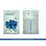 Balony Eco 30cm metalizowane, granat (1 op. / 100 szt.)