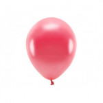 Balony Eco 30cm metalizowane, jasny czerwony (1 op. / 10 szt.)