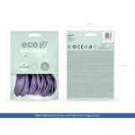 Balony Eco 30cm metalizowane, lawenda (1 op. / 10 szt.)