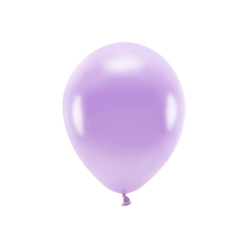 Balony Eco 30cm metalizowane, lawenda (1 op. / 100 szt.)