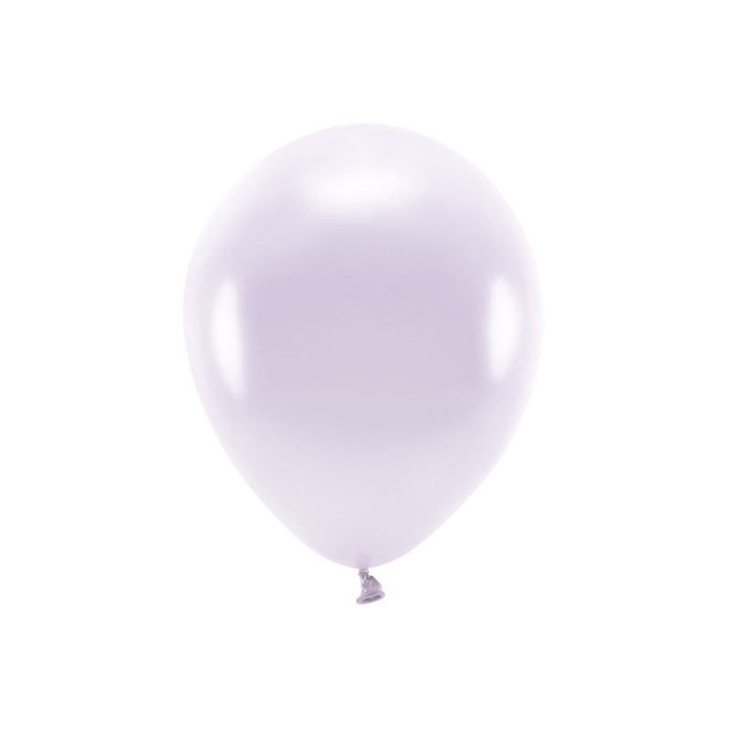 Balony Eco 30cm metalizowane, liliowy (1 op. / 10 szt.)