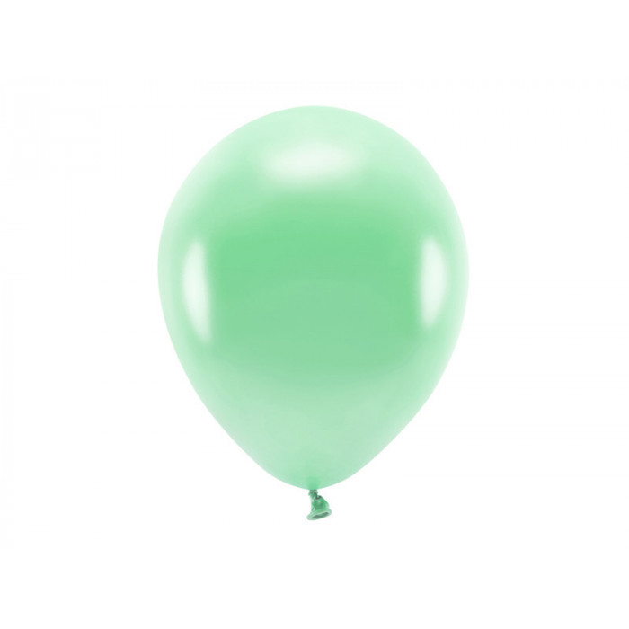 Balony Eco 30cm metalizowane, mięta (1 op. / 10 szt.)