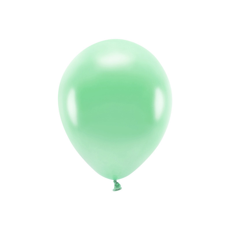 Balony Eco 30cm metalizowane, mięta (1 op. / 10 szt.)