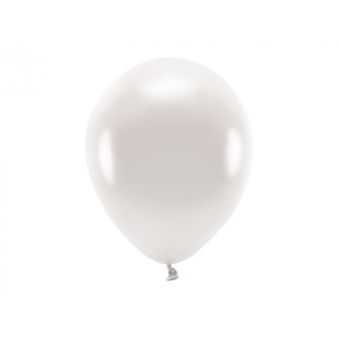 Balony Eco 30cm metalizowane, perłowy (1 op. / 10 szt.)