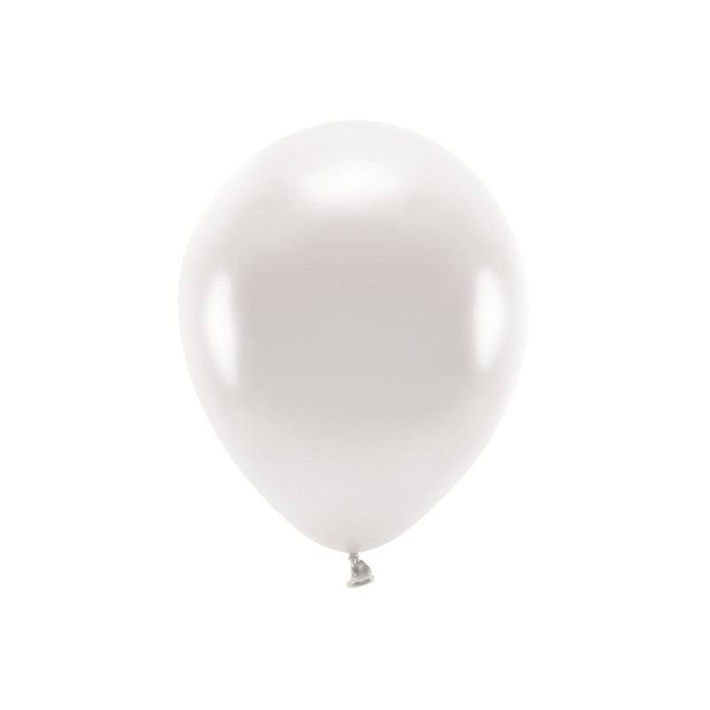 Balony Eco 30cm metalizowane, perłowy (1 op. / 10 szt.)