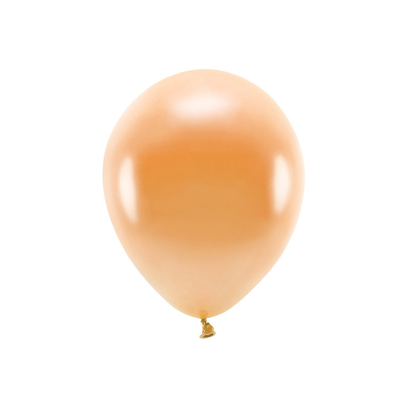 Balony Eco 30cm metalizowane, pomarańczowy (1 op. / 10 szt.)