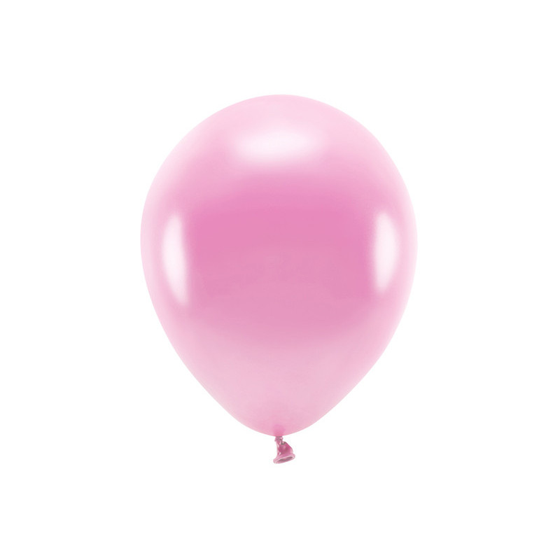 Balony Eco 30cm metalizowane, różowy (1 op. / 100 szt.)