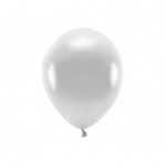 Balony Eco 30cm metalizowane, srebrny (1 op. / 10 szt.)