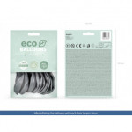 Balony Eco 30cm metalizowane, srebrny (1 op. / 10 szt.)