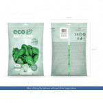 Balony Eco 30cm metalizowane, zielona trawa (1 op. / 100 szt.)