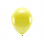 Balony Eco 30cm metalizowane, żółty (1 op. / 10 szt.)