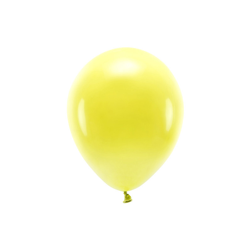 Balony Eco 26cm pastelowe, żółty (1 op. / 100 szt.)