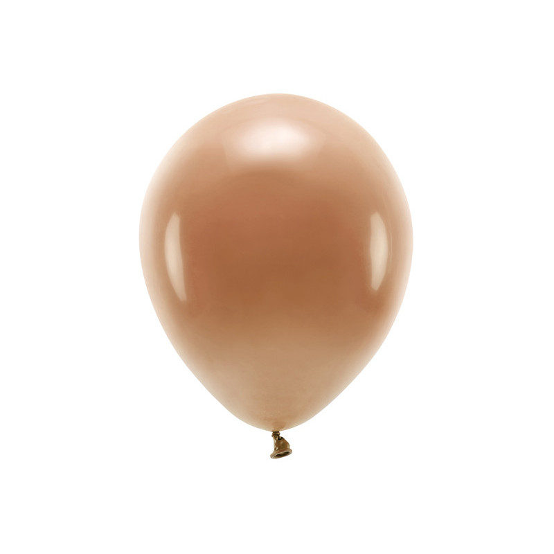 Balony Eco 30cm pastelowe, czekoladowy brąz (1 op. / 10 szt.)