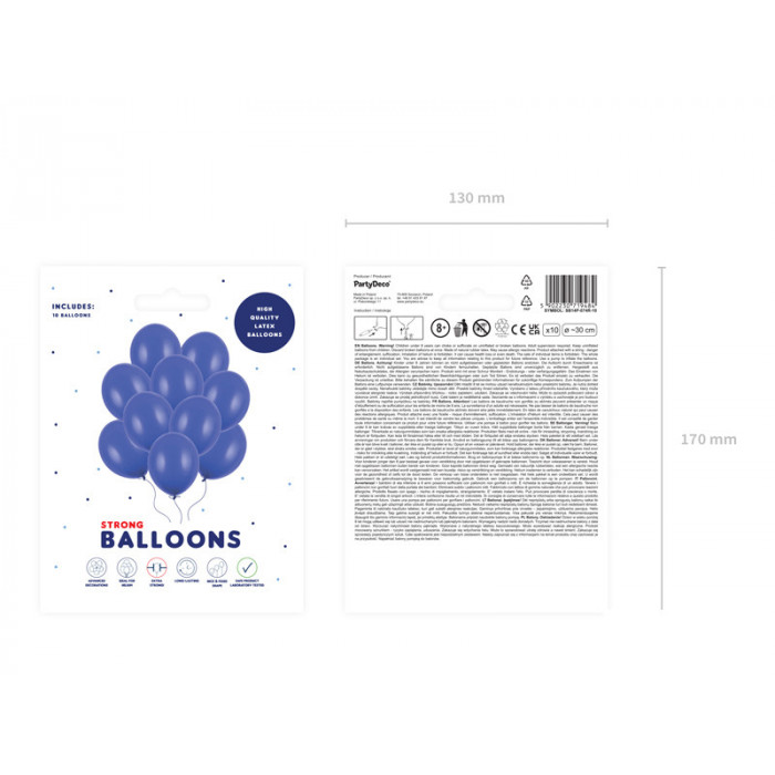 Balony Strong 30cm, Pastel Royal Blue (1 op. / 10 szt.)