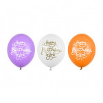 Balony 30 cm, Happy Birthday To You, mix (1 op. / 50 szt.)