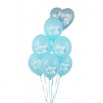 Balony 30 cm, Mom to Be, Pastel Light Blue (1 op. / 50 szt.)