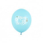 Balony 30 cm, Mom to Be, Pastel Light Blue (1 op. / 6 szt.)