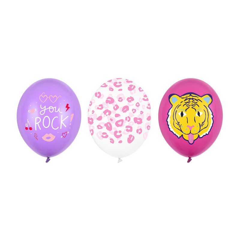 Balony 30 cm, You Rock, mix (1 op. / 50 szt.)