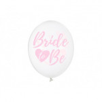 Balony 30cm, Bride to be, Crystal Clear (1 op. / 50 szt.)