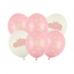 Balony 30cm, It's a Girl, Pastel Mix (1 op. / 50 szt.)