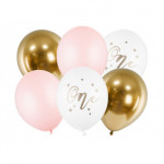 Balony 30cm, One, Pastel Pale Pink (1 op. / 6 szt.)