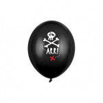 Balony 30cm, Piraci, Pastel Black (1 op. / 6 szt.)